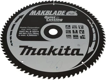 Makita Makblade Plus Kreissägeblatt 80Z, 355x3x30mm, 1 Stück