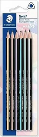 Staedtler Noris Club 118 pastell Bleistift HB graphit, schwarz/gelb, 6er-Pack