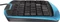 Hama K410 Media Keyboard blau, USB Vorschaubild