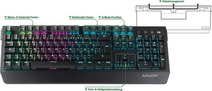 LC-Power LC-KEY-MECH-1-RGB, MX RGB RED, USB, DE