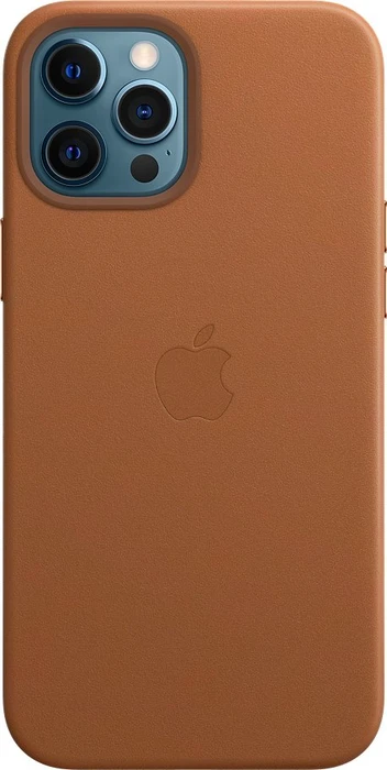 Apple Leder Case mit MagSafe für iPhone 12 Pro Max sattelbraun
