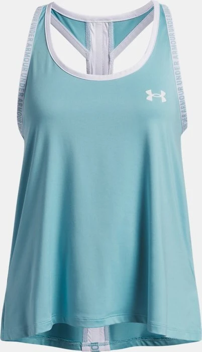 Under Armour Knockout Funktionsshirt ärmellos blue haze/white (Junior)
