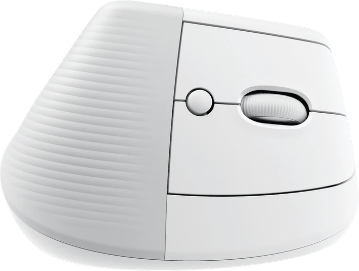 Logitech Lift for Mac Vertical Ergonomic Mouse, Off-White, Logi Bolt, USB/Bluetooth