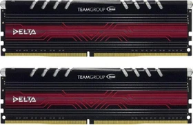 TeamGroup Delta LED rot UDIMM 16GB Kit, DDR4-2400, CL15-15-15-35
