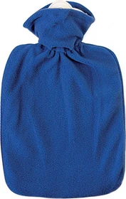 Hugo Frosch Klassik Fleecebezug Wärmflasche blau