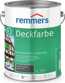Remmers Deckfarbe basaltgrau (RAL7012), 5l