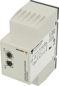 Carlo Gavazzi Leitfähiger 2-Punkt-Füllstandregler, Stecksockelmontage, Füllen-Entleeren-Funktion, Empfindlichkeit 250 Ohm - 500 kOhm, 2 x Wechsler-Relaisausgang (DPDT), Versorgungsspannung 230 VAC, Gehäuse 35,5 x 81 x 60,2 mm, IP20
