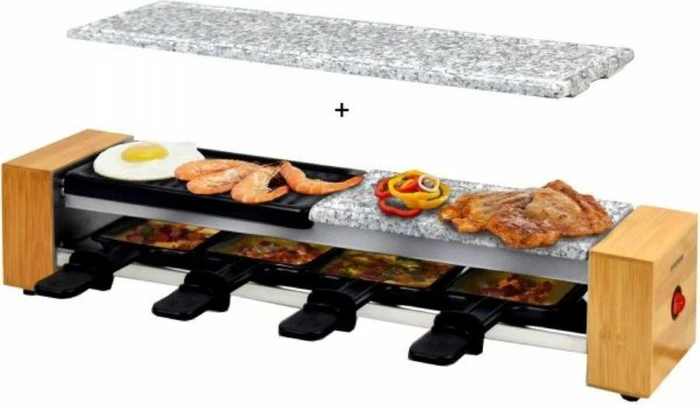 Syntrox Corippo Raclette-Set mit Wechselplatten