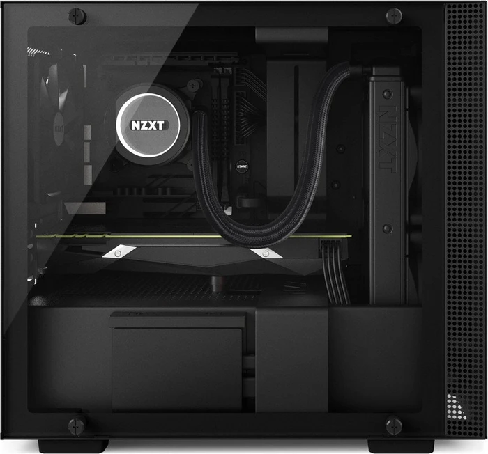 NZXT H200 schwarz, Glasfenster, Mini-ITX