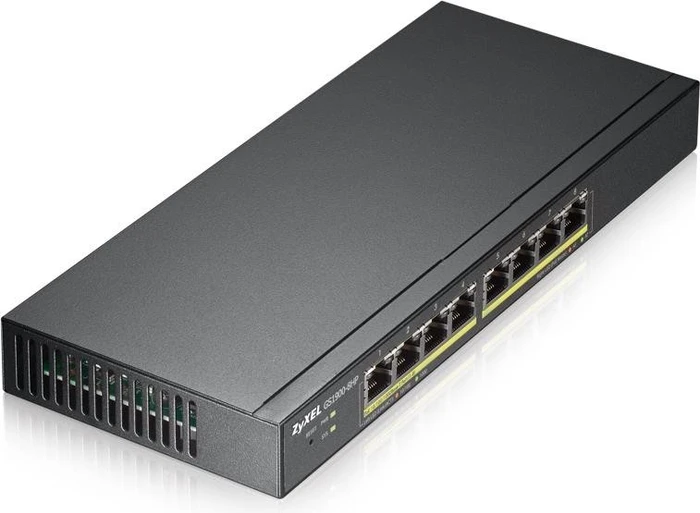 Zyxel GS1900 Desktop Gigabit Smart Switch, 8x RJ-45, 70W PoE+