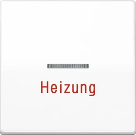 Jung Serie AS Wippe Thermoplast mit Aufschrift "Heizung", alpinweiß