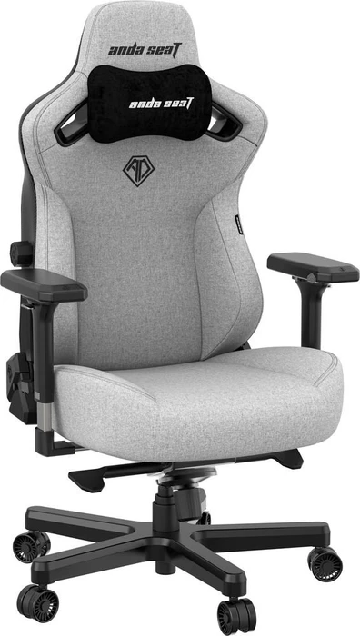 Anda Seat Kaiser 3 Premium L Gamingstuhl, Ash Gray, Stoff grau