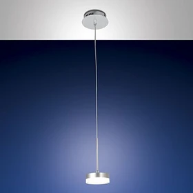 Fabas Luce Dunk Pendelleuchte alu gebürstet