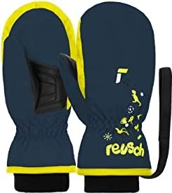 Reusch Mitten Handschuhe dress blue/safety yellow (Junior)