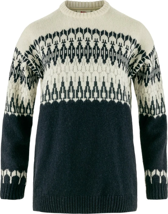 Fjällräven Övik Path Strickpullover dark navy/chalk white (Damen)