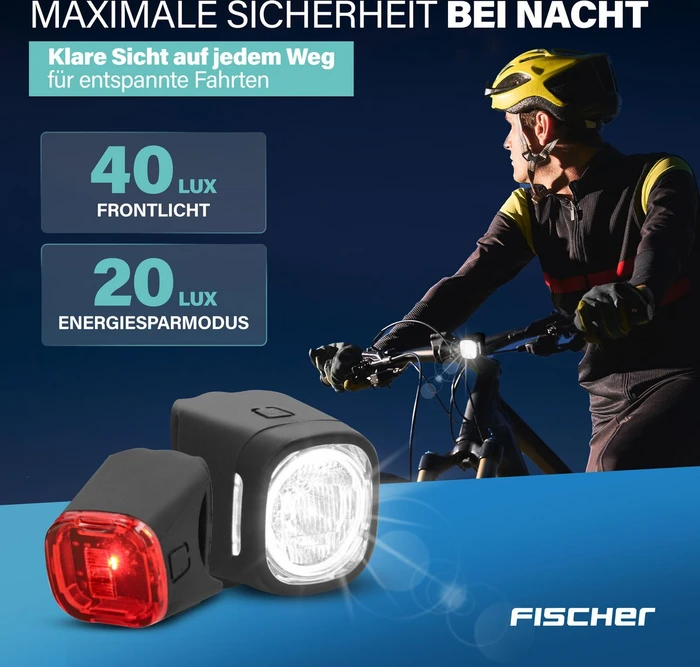 Fischer Square 40/20 Lux Beleuchtungsset