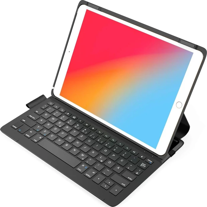 Inateck Ultraleicht Tastatur für iPad 7/iPad 8/iPad 9, iPad Air 3, iPad Pro 10.5, schwarz, DE