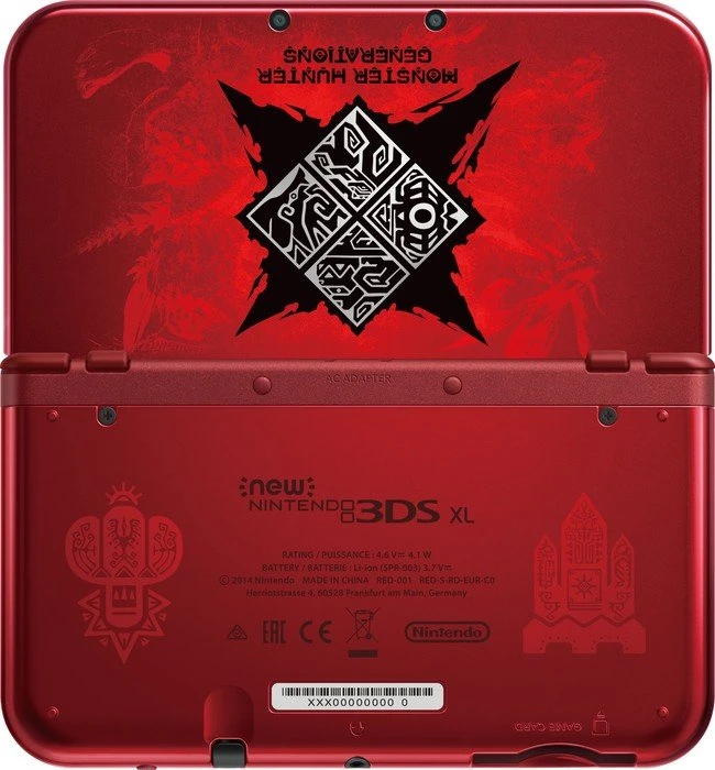 Nintendo New 3DS XL Monster Hunter: Generations - Limited Edition rot