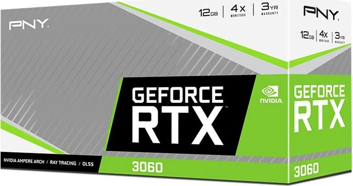 PNY GeForce RTX 3060 Verto Dual Fan, 12GB GDDR6, HDMI, 3x DP