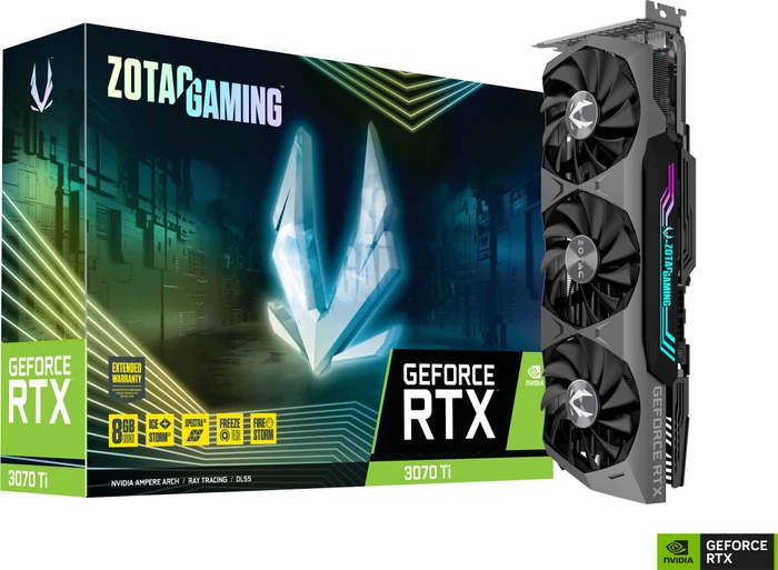 Zotac Gaming GeForce RTX 3070 Ti, 8GB GDDR6X, HDMI, 3x DP
