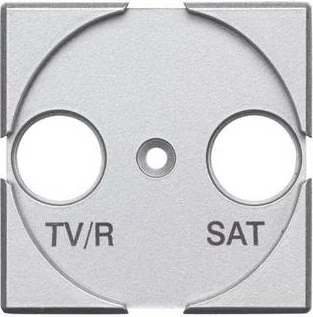 Legrand Axolute Zentralplatte TV-Fm/SAT, aluminium