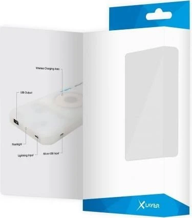 XLayer Powerbank Plus Wireless Discover 10000mAh weiß