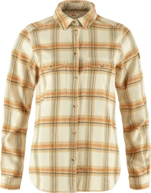 Fjällräven Övik Heavy Flannel Hemd langarm chalk white/dune beige (Damen)