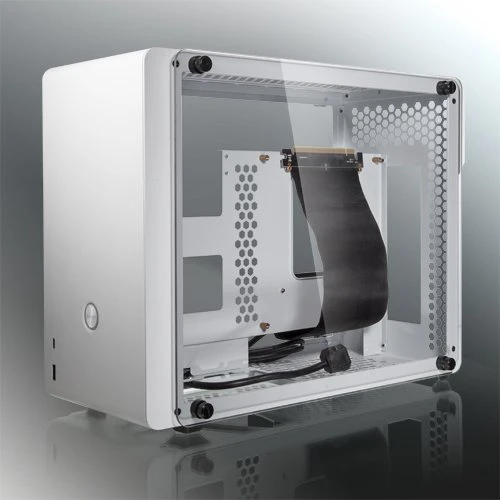 Raijintek Ophion Evo, weiß, Glasfenster, Mini-ITX