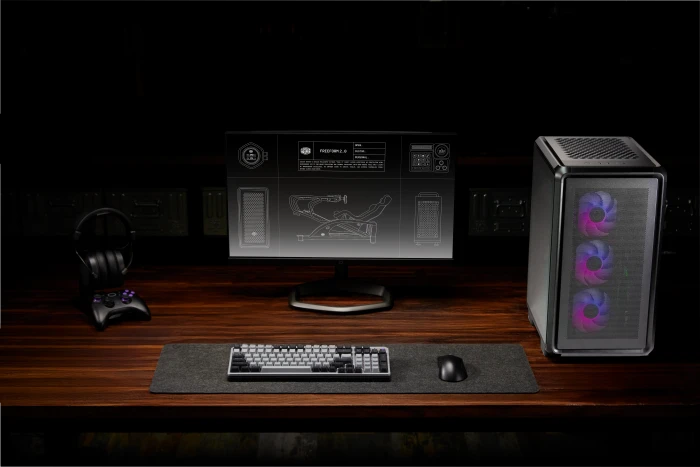 Cooler Master MasterFrame 400 Mesh, schwarz, Glasfenster