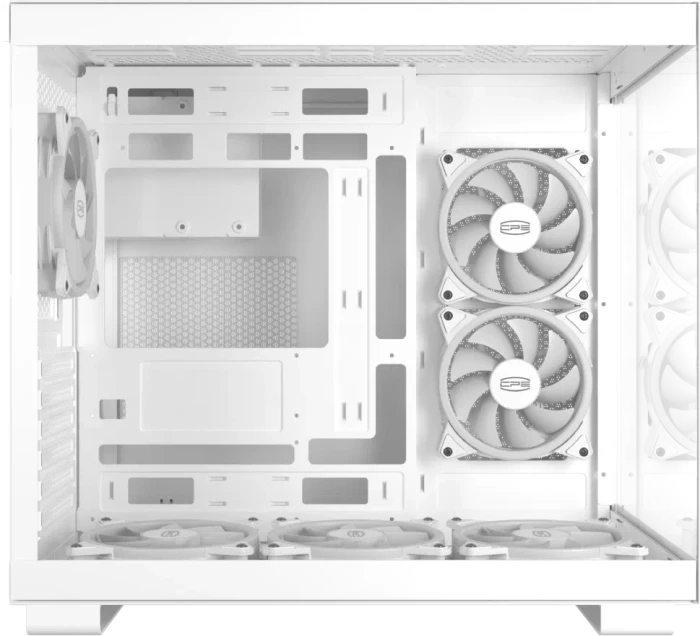 PCCooler C3 T500 ARGB WH, weiß, Glasfenster