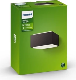 Philips myGarden Hedgehog Wandleuchte anthrazit