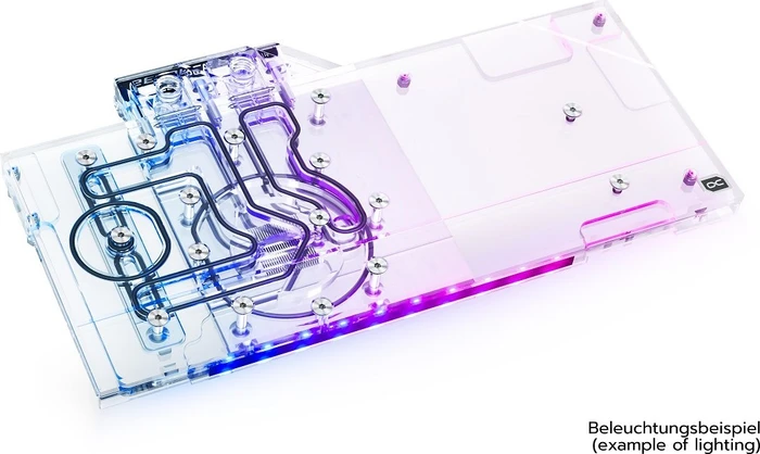 Alphacool Eisblock Aurora Acryl GPX-N RTX 3070 FTW3 Ultra mit Backplate