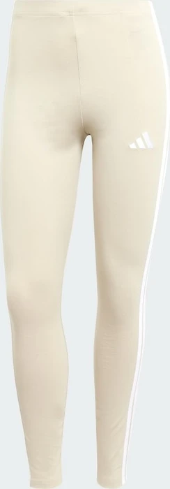adidas Essentials 3-Streifen Cotton Leggings Hose lang beige/weiß (Damen)
