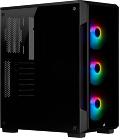 Corsair iCue 220T RGB, schwarz, Glasfenster