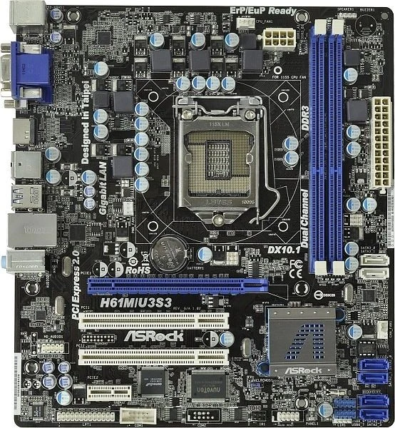 ASRock H61M/U3S3 (Intel 1155)