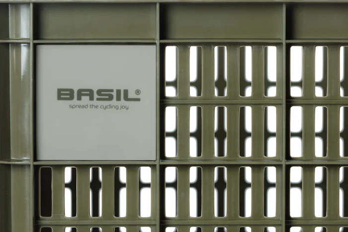 Basil Crate M Fahrradkorb moss green