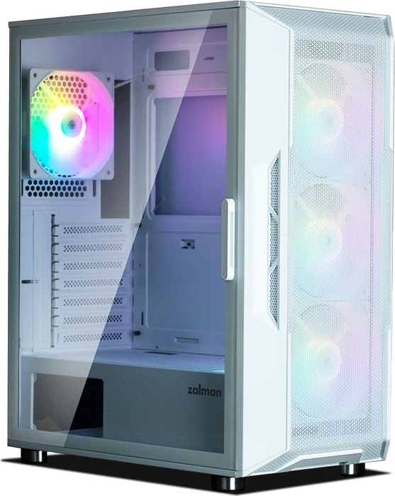 Zalman i3 Neo, weiß, Glasfenster