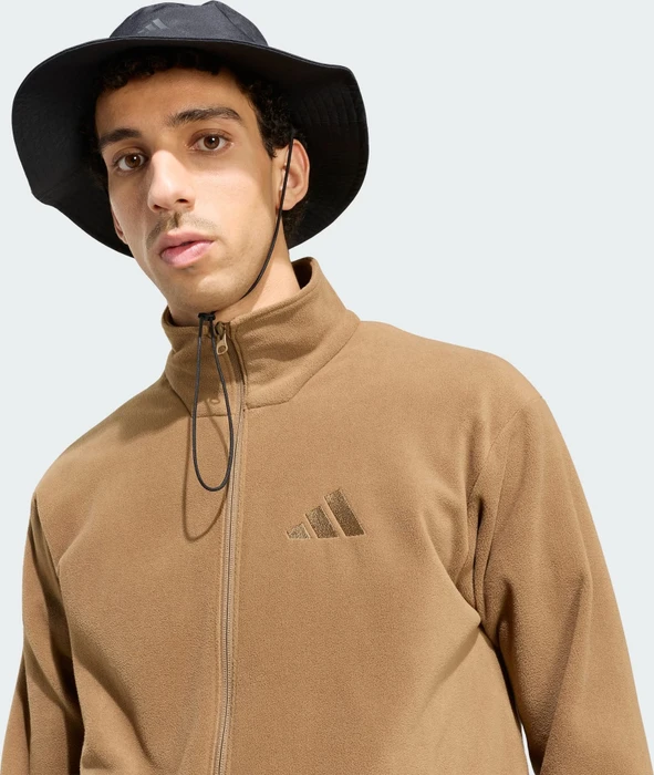 adidas Terrex Multi Essentials Fleece Jacke brown oxide (Herren)