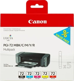 Canon Tinte PGI-72MBK/C/M/Y/R Multipack