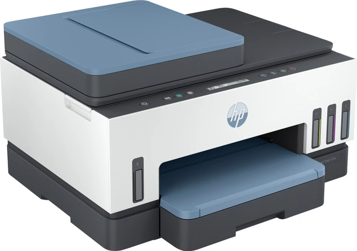 HP Smart Tank 7306 All-in-One dunkelblaue Akzente, Tinte, mehrfarbig