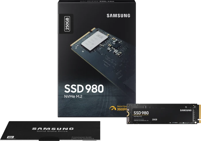 Samsung SSD 980 250GB, M.2 2280 / M-Key / PCIe 3.0 x4