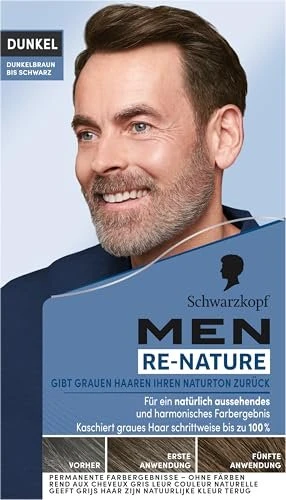 Schwarzkopf Re-Nature Re-Pigmentierungs-Creme Dunkelbraun bis Schwarz für Männer