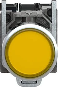Schneider Electric Leuchtdrucktaster flach 1S+1Ö tastend +LED 220-240V 50/60Hz, gelb