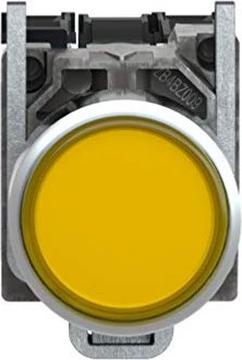 Schneider Electric Leuchtdrucktaster flach 1S+1Ö tastend +LED 220-240V 50/60Hz, gelb