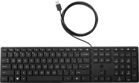 HP 320K Desktop-Tastatur, schwarz, USB, DE (9SR37AA#ABD)
