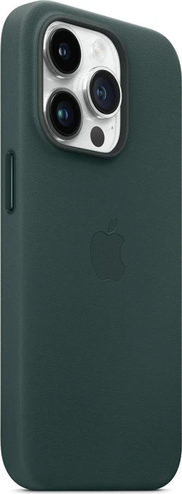 Apple Leder Case mit MagSafe für iPhone 14 Pro waldgrün
