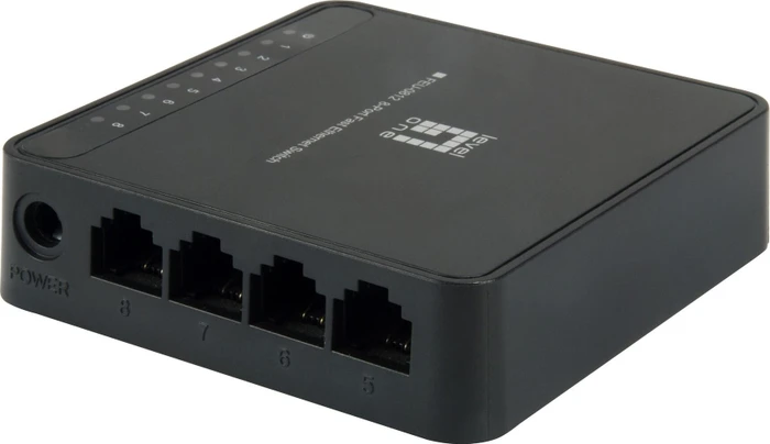 LevelOne FEU Desktop Switch, 8x RJ-45