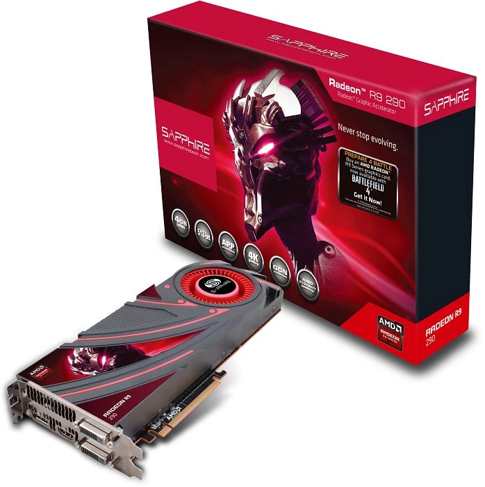 Sapphire Radeon R9 290 Battlefield 4 Edition, 4GB GDDR5, 2x DVI, HDMI, DP, full retail