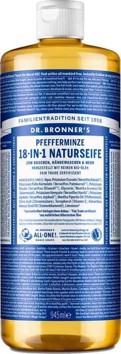 Dr. Bronner 18-in-1 Naturseife Pfefferminze