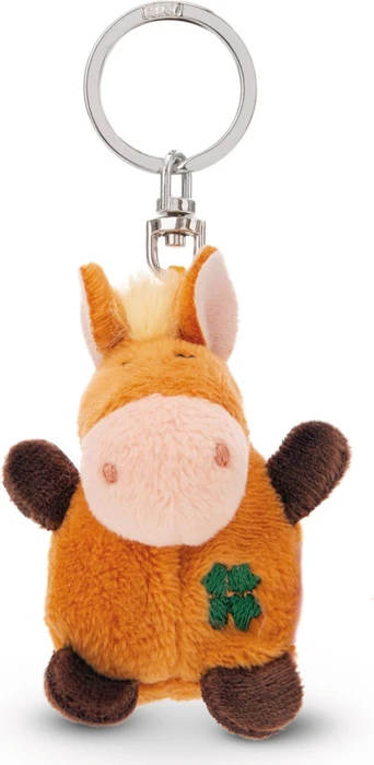 Nici Pferd mit Kleeblatt Schlüsselanhänger 5cm